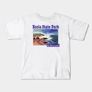 Ecola State Park, Oregon Kids T-Shirt